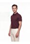 Slim Fit Cotton Non-Curling Polo Collar Claret Red T-Shirt Ts 928 - 2