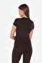 Women's Brown Round Neck Short Sleeve Modal Body 191 - 6