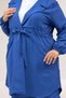 67019 Plus Size Tie-Waist Pants Jacket Nora Set - Indigo - 2