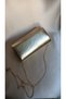 Women's Metallic Gold Extra Chain 0Muz Crossbody and Evening Dress Portfolio Clutch Bag - 5
