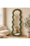 Modern Wavy Full Body Mirror 160 x 60 cm | Large Dressing Mirror | Floor Standing & Wall Hanging | Home Decor Mirror