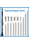 34Pcs Clarinet Repair Tool Kit Maintenance Parts Threaded Rod Screws Clarinet Replacement Parts Wood