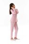 Love Printed Girl's Pajama Set - 5