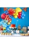 Other As Picture 112-Piece Set of Cartoon Carnival Circus Theme Balloon Arch Set Red Blue Yellow Lat - 3