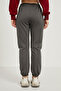 Women's Elastic Pocketed Loose Smoked Jogger Sweatpants - 4