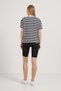 Armalife 6382 Heart Embroidered Striped Bis Collar Women's T-Shirt - 5