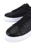 Men's Genuine Leather Black Floater Sneakers & Sports Shoes - 3