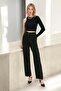 Straight/Straight Cut Woven Fabric Pants - 3