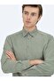 Mint Striped Regular Fit Long Woven Velvet Casual 100% Cotton Shirt - 2