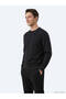 Black Plain Sweatshirt - 3