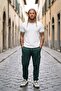 Large Size Men's Plain Commando Sweatpants 22520 Nefti - 4