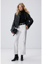 Siyah Rayon Basic Kazak - 3