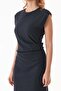 Bürümcük Fabric Side Draped Slit Dress - 7
