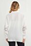 Geometric Embroidered Loose Shirt - 6