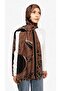 Chain Patterned Shawl - Mink - 4