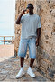 Men's Comfortable Fit Basic Gray Short Sleeve T-Shirt - 2