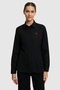 Women's Black Long Sleeve Basic Shirt 50324791-Vr046 - 3