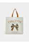 Nevavm Bow Printed Shopping Bag with Difference