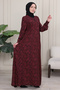 Hijab Clothing Mother's Dress Prayer Dress Viscose Shawl Pattern Floor-Length Dress V Roba Fish Dress Plus Size - 4