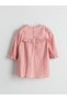 Alita City Lcw Kids Pink Muslin Plain Girls' Dress with a Difference - 3