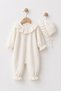 Baby Girl 4-Piece Muslin Newborn Jumpsuit and Top and Bottom Set Hospital Discharge Outfit Gift Set - 2
