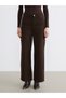 Alita City Lcw Modest Brown Denim Straight Wideleg High Waist Wide Leg Women's Jean Pantolo - 2