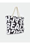 Trendlucky Women's Beach Bag with Straw Drawstring with a Difference