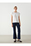 Esvab • Modern & Distinctive Zero Roba Collar Embroidered Women's T-Shirt - 3