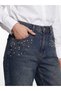 Trendlucky Women's Jean Pants with Stone Detail and Barrel Fit - 3