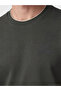 Nevavm Men's T-Shirt with Oval Collar Embroidery - 3