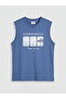 Original Oval Collar Printed Boys' Undershirt - 2