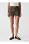 Trendlucky Leopard Patterned Women's Jean Shorts with a Difference - 2