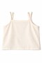 Nk girl's thin strap minimal print detailed blouse 8-14 years ecru - 2