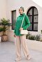 Long Buttoned Back Poplin Shirt - Green - 5