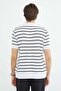 Striped Apaş Collar Knitwear T-Shirt - 8