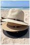 Unisex Standard Size Paper Straw Beach Hat - Summer Hat with Leather Stripes - 8