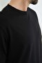 Oxford Fabric Crew Neck T-Shirt - 5