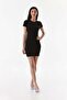Basic Crew Neck Lycra Dress - 4