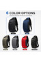 Anti-Theft Sling Crossbody Backpack for Men With USB Port, Reflective Details, Grey, 9223 - 7
