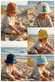 Boy's Dinosaur Detailed Cotton Summer Hat (1-3 Years) (Size 50 cm) - 4