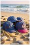 Baby Sun Hat - Denim Cap with Fun Animal Figures and Colorful Buttons (0-18 Months, Size 43 cm) - 7
