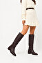 Lulu Women's Boots Pointed Toe Full Mold P319-Brown - 4