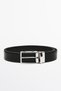 Reversible nappa leather belt