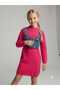 Girl's Denim Bustier Knitwear Dress Set of 2 - 2