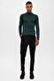 Green Half-Thigh Men's Knitwear - 2