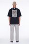 Men's Ffb Vintage Embroidered Oversize T-Shirt Black