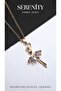 Colorful Stone Dancing Ballerina Steel Necklace