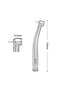 4 holes Dental LED High Speed Handpiece Toqrue Head Push Button Three Water Spray E-generator Air Tu - 5