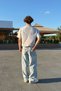 Basic Oversize Fit Stone Color T-Shirt - 6