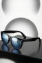 Women's Uv400 Mirror Glass Wayfare Black Sunglasses 23045-1 C2Ayn - 5